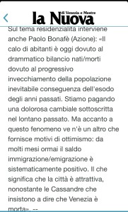 2022-08-11 Nuova Venezia tema spopolamento