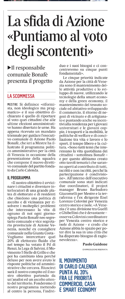 2022-05-08 La Sfida di azione puntiamo al voto degli scontenti