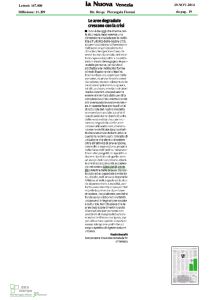 La Nuova 29-11 Degrado e riqualificazione