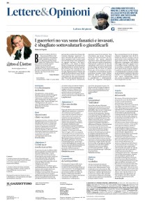 Gazzettino - 2021-09-11 Lettera su Tornelli