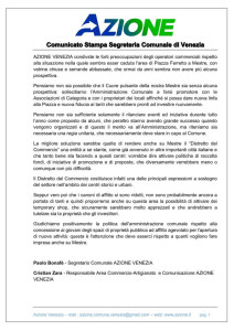 2023-06-09 Comunicato stampa su commercio a Mestre