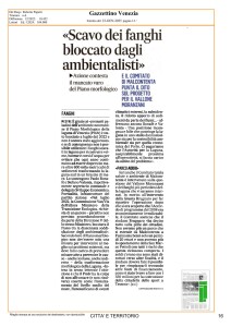 2025-01-23 Gazzettino Piano Morfologico bloccato dagli ambientalisti