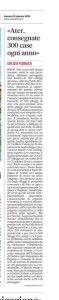 2025-02-09 Gazzettino Replica di Ater alla ns. proposta di gestire le case pubbliche da un unico ente