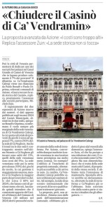 2025-03-01 Nuova Venezia Riutilizzo sede Cà Vendramin per Enti europei