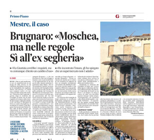 2025-04-05 Gazzettino - Proposta di azione per Moschea in Via Giustizia