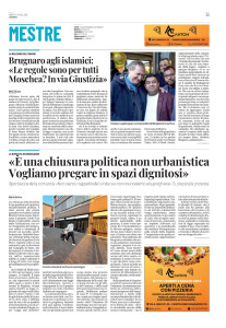 2025-04-05 Nuova Venezia - proposta di Azioen moschea in via giustizia
