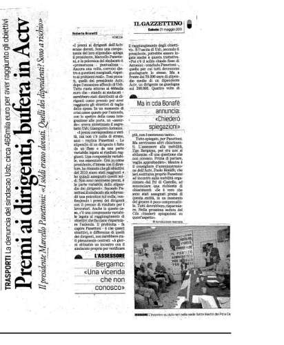 Articolo gazzettino 2011-05-21